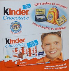 Kinder Chocolate 0 kwadrat zolta szkola na wesolo